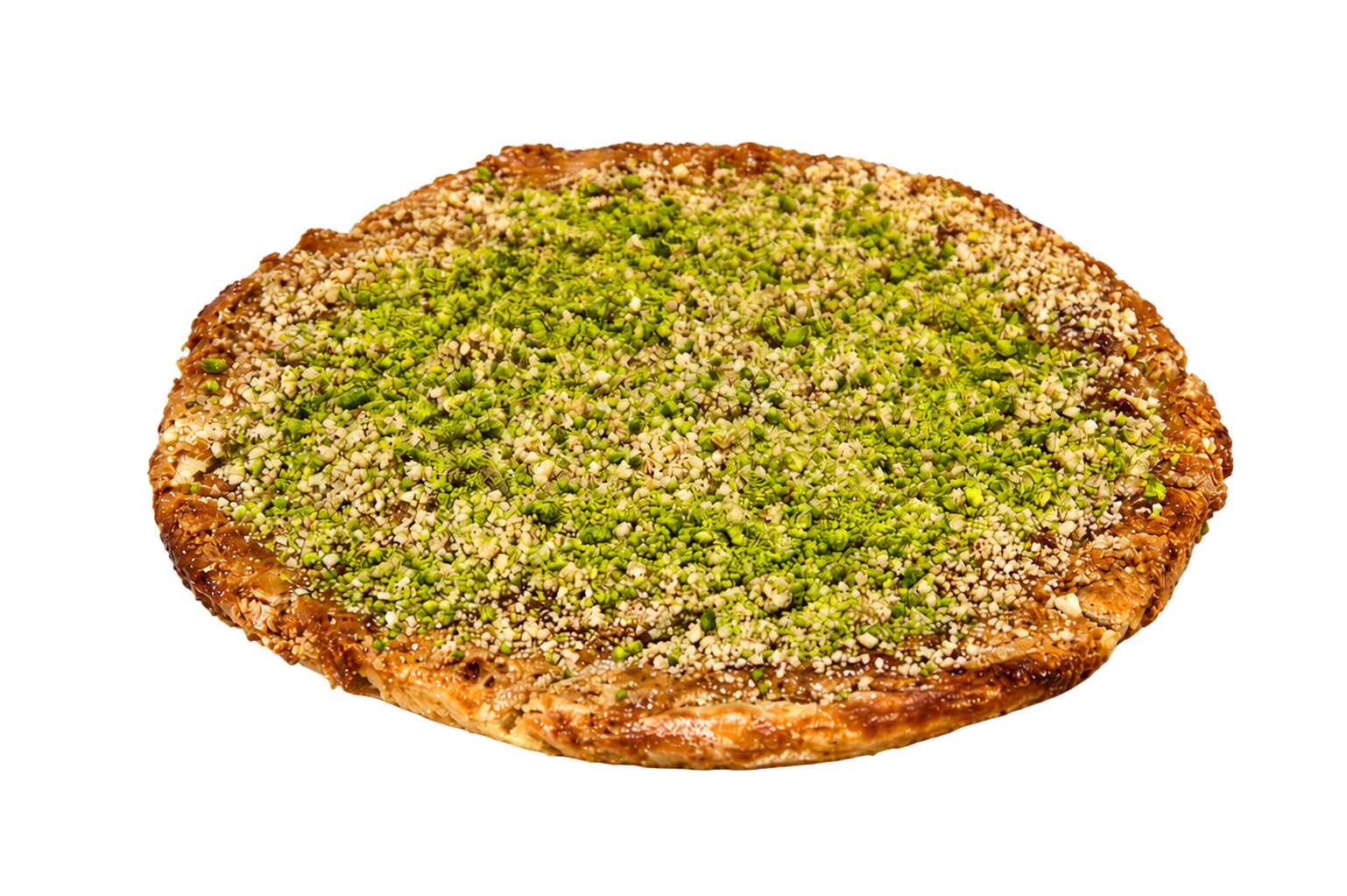 Üzeri fıstıklı tahinli pide